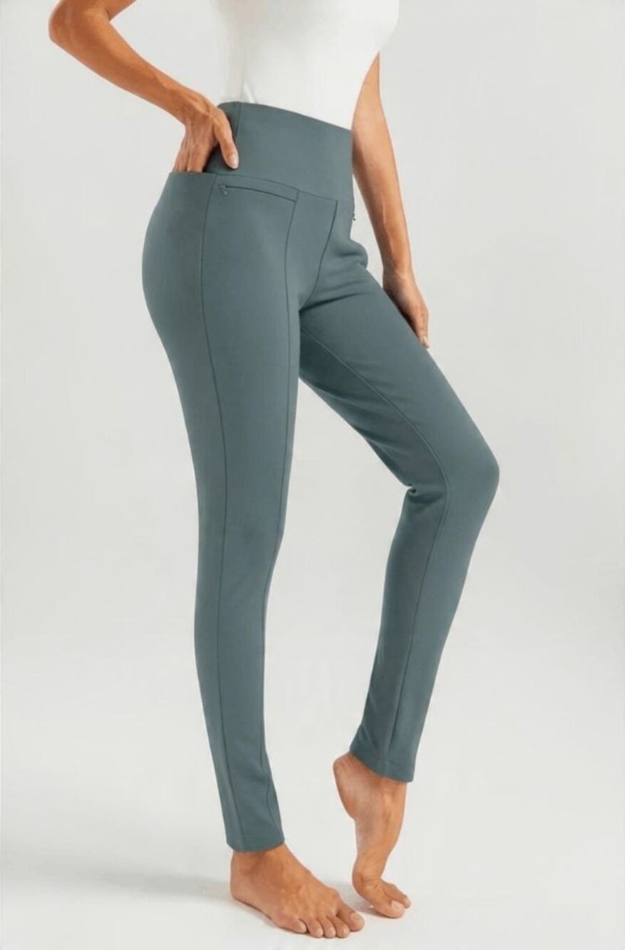 New Betabrand Pebble Power Down Skinny Dress Pant Yoga Pants Medium Short Petite